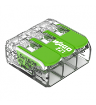Wago Borne compact 3x0,2-4mm green - 221-423