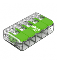 Wago Borne compact 5x0,2-4mm green - 221-425