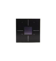 VELBUS Panneau tactile bus 4 boutons avec écran OLED noir - VMBGPO-B-20