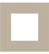 Niko Plaque de recouvrement simple Pure steel champagne coated - 166-76100