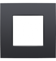 Niko Plaque de recouvrement simple, couleur Niko Intense anthracite coated - 133-76100