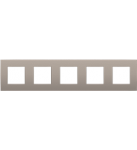 Niko Vijfvoudige afdekplaat 71 mm intense bronze coated - 134-76005