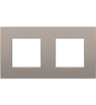 Niko Tweevoudige afdekplaat met 71 mm centerafstand Intense bronze coated - 134-76800