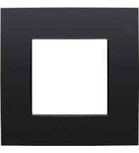 Niko Plaque de recouvrement simple, couleur Niko Intense matt black coated - 136-76100