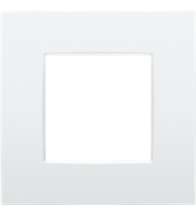 Niko Plaque de recouvrement simple, couleur Niko Intense lunar white coated - 137-76100