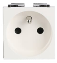 ABB Prise de courant encastrée avec broche de terre 16 A 250 V IP20 - 2CLA228760N1101