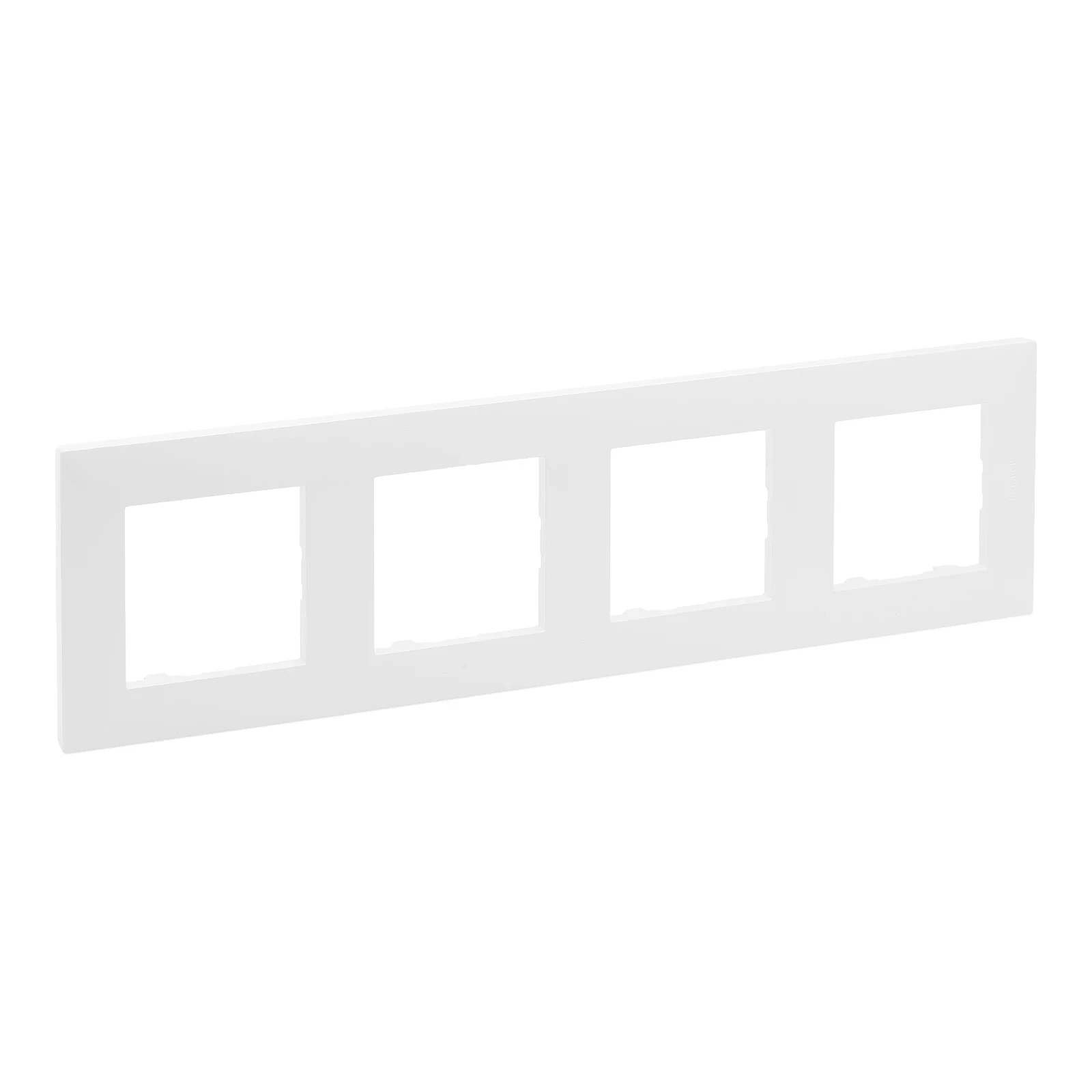 Legrand Niloe viervoudige afdekplaat wit ce - NNP114WH