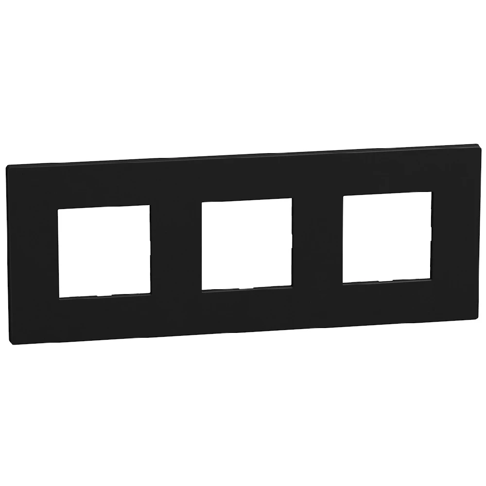 Btcino Light now plaque 3x2 mod 71mm noir - YA4802M3DD