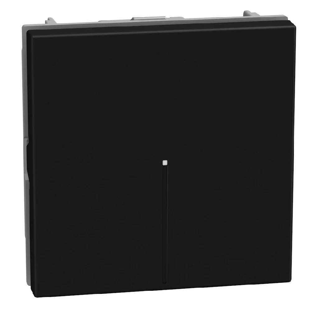 Bticino Light Now poussoir axial NO 10A - 2 modules - noir - YD4055M2A