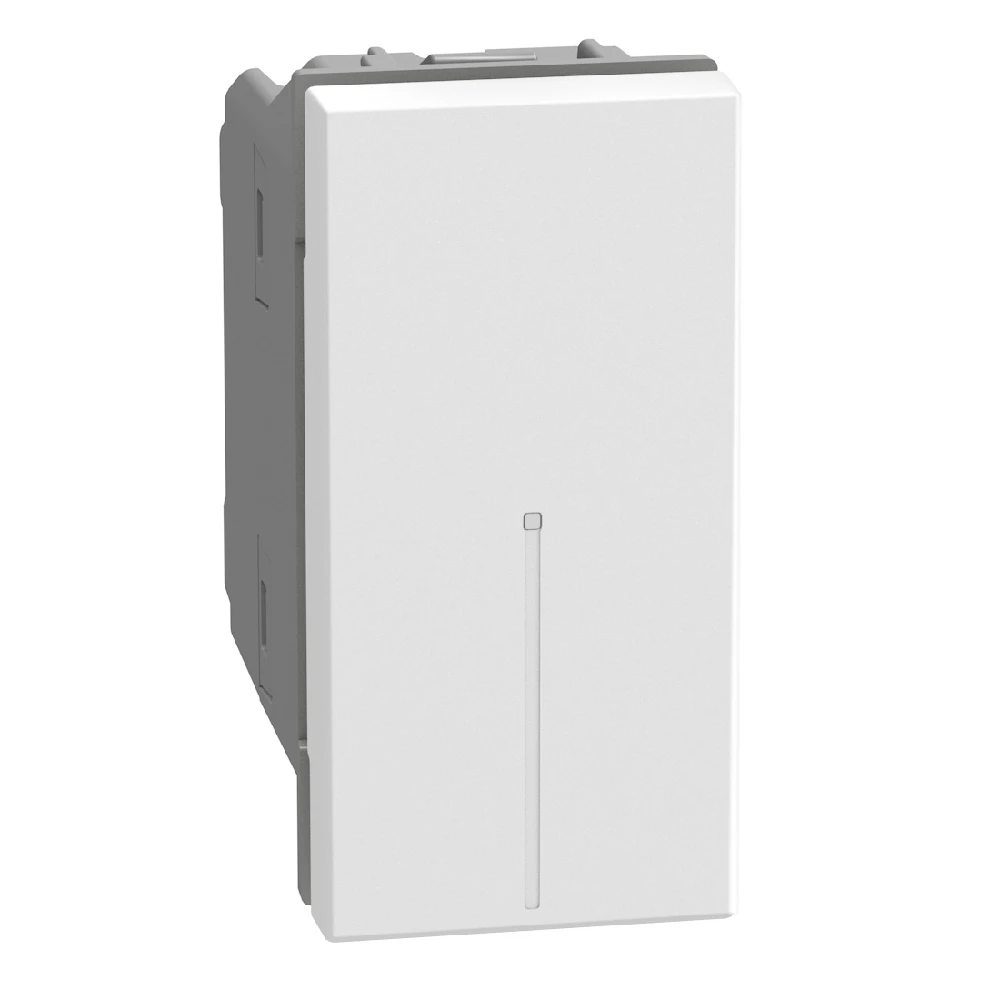 Bticino Light Now inverseur axial 10AX - 1 module - blanc - YW4054