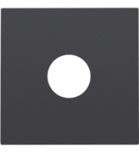 Niko Set de finition pour connexion coaxiale simple pour TV, couleur anthracite coated - 122-69102