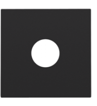 Niko Set de finition pour connexion coaxiale simple pour TV, couleur black coated - 161-69102