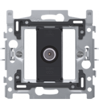 Niko Sokkel voor enkelvoudige coaxaansluiting voor tv, 2 GHz, klauwbevestiging - 170-09122