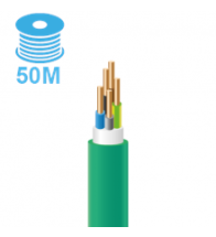 Câble d’installation LSOH XGB-CCA S1-A1 5G1,5 0,6/1 kV gaine verte conducteurs HD308 - XGB5G1,5R50NEXULTIMO