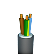 Câble d’installation XVB-CCA 3G1,5 mm² 0,6/1 kV gris Cca-s3-d2-a3 - XVB3G1,5R100NEXULTIMO