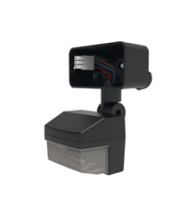 Theben Détecteur de mouvement extérieur avec capteur de luminosité apparent noir 180° portée 12m IP65 - THELEDA B DUAL SENSOR BK