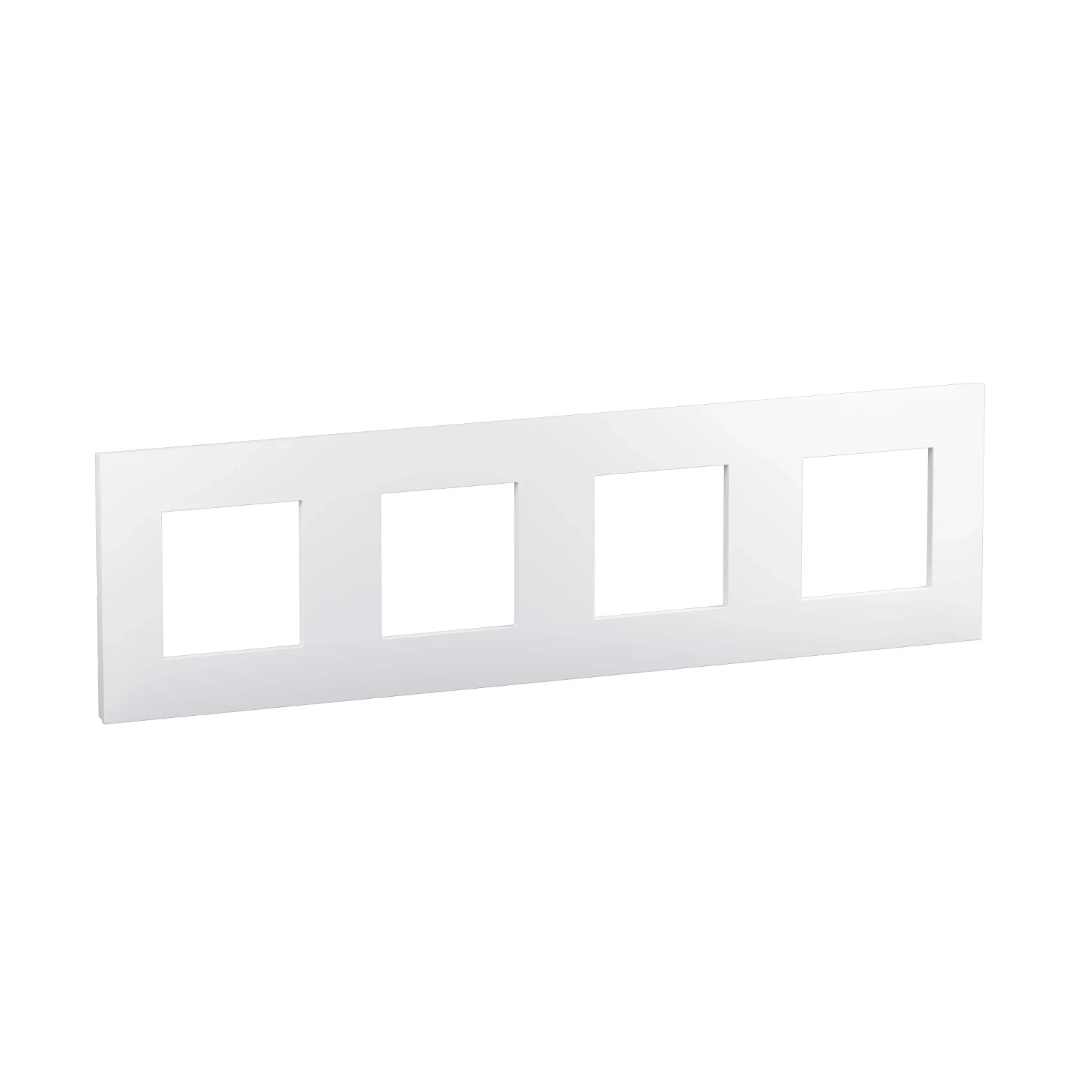 Legrand Plaque de finition Valena Next 4 postes entraxe 71 mm blanc brillant - 741104L