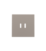 Niko Plaque centrale pour double chargeur USB-C encastré bronze mat IP41 - 123-68003