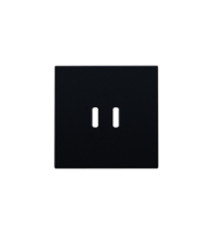 Niko Plaque de finition double chargeur USB-C encastré noir mat IP41 - 161-68003