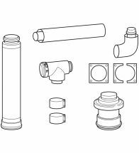 Vaillant - Kit concentrique 80/125 mm pour les chaudières mur ales à condensation