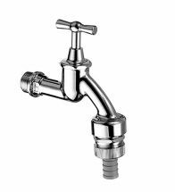 Schell robinet - Schell double robinet de service + aérateur 1/2 matchrome - 034170399
