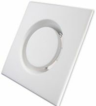 Ventiline - Vierkant afvoerventiel in metaal RAL 9010 diameter 125 - 100064498600