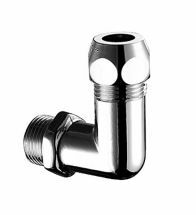 Schell - raccord à angle droit 1/2M 10 Chromé - 064190699