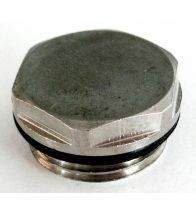 Demeta - Bouchon plein laiton nickele 1/2 o-ring EPDM 