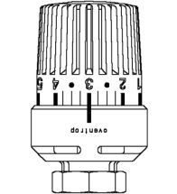 Oventrop - Thermostaatvoeler wit Uni L M30 x 1,0 met nulstand
