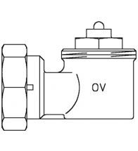 Oventrop - Adaptateur d’angle raccordement M 30 x 1,5/M 30 x1 ,5 modèle blanc