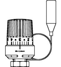 Oventrop - Thermostat Uni LH 7-28grC, 0 1-5, bulbe à distance 2 m modèle blanc, M 30 x 1,5