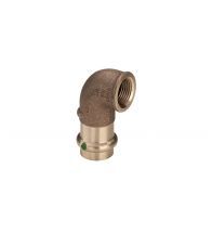 Viega - Coude trans. bronze 15x1/2 F 90 eau potable Profipress - 2214.2