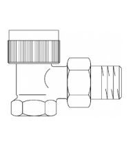 Oventrop - Thermostaatkraan haaks 3/8 reeks AV9 met traploze voorinstelling
