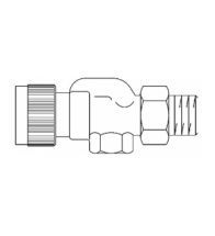 Oventrop - Thermostaatkraan omgek.haaks 3/8 reeks AV9 met traploze voorinstelling