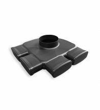 Vasco Aansluitplenum d: 125mm 4 aansl. Easyflow (2 stuks) 11VE40312