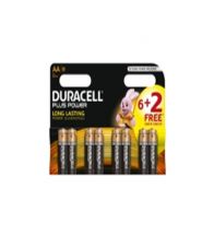 Duracel - Batterij plus power AA 6+2 gratis
