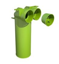 Ubbink - Adaptateur de vanne AE34C coude 90° Ø125 vers Ø75/63 - 0188342