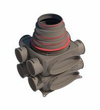 Air Excellent DBOX206 V180VE 12 aansluitingen diam. 125-200 ubbink (ex 188630)