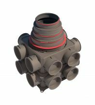 Air Excellent DBOX206 V180VE 16 aansluitingen diam. 125-200 ubbink (ex 188631)