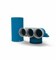 Ventilair - VVCHL250-69 Ventielcollector 3x d: 69-125mm 90g r+ huls