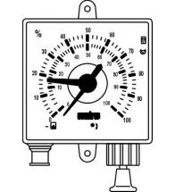 Oventrop - Pneumatische peilmeter regelbaar %schaal