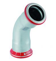 Geberit - Coude Mapress Acier Carbone: 45gr, d=108mm - C-Staal