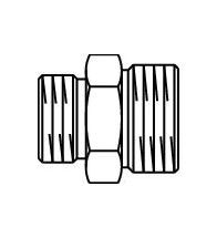 Oventrop - Messing dubbel nippel G 3/8 x G 3/8