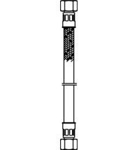 Oventrop - Olieslangen met moer 3/8 1 m lang