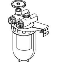 Oventrop - Dubbele oliefilter 3/8 met siku element