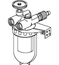 Oventrop - Filtre à mazout simple cond. à récyclage Oilpur, D N 10, G3/8F x G3/8F, tamis nickelé, 100-150 My