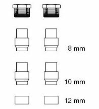 Oventrop - Zakje aansluitset voor filter 8-10-12 mm 2-pijps
