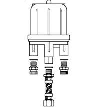Oventrop - Séparateur d’air Toc-Uno-A G 1/4 femelle x G 1/4 f emelle, avec accessoires