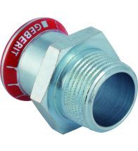 Geberit - Raccord de transition Mapress Acier Carbone avec filetage extérieur: d=108mm, R=4 - C-Staal