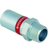 Geberit - Raccord de transition Mapress Acier Carbone avec filetage extérieur et tuyau d’emboitement: d=15mm, - C-Staal